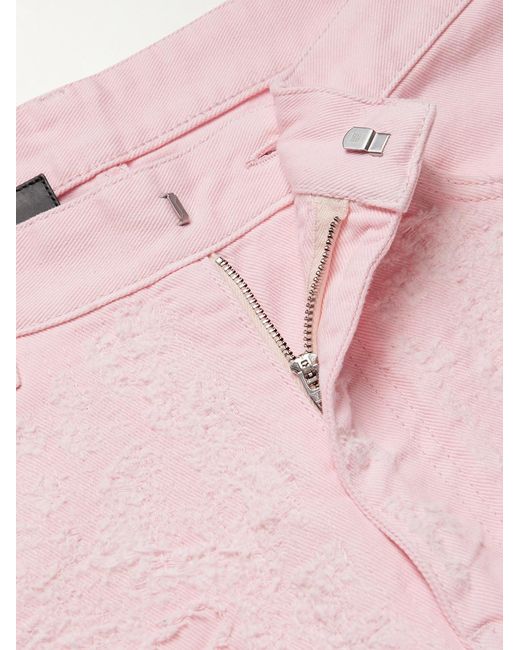 Givenchy Pink Slim-Fit Distressed Jeans for men