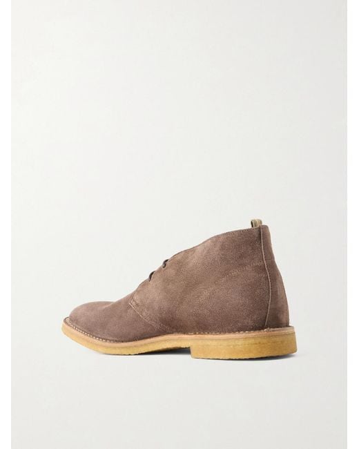 Officine Creative Brown History 003 Suede Desert Boots for men