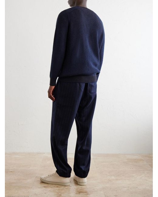Sease Blue Dinghy Cashmere Sweater for men