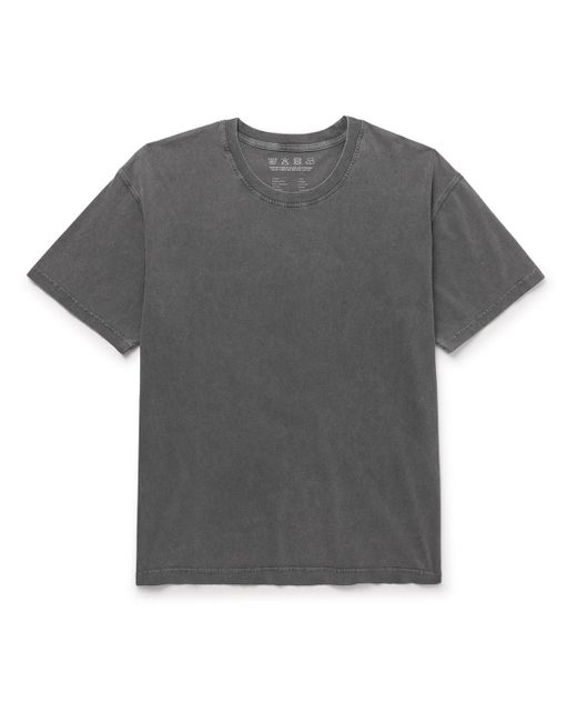 mfpen Gray Standard Cotton-jersey T-shirt for men