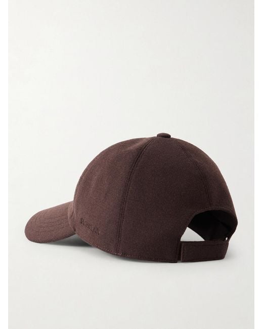 Slowear Brown Zanone Flexwool Wool-Blend Cap for men