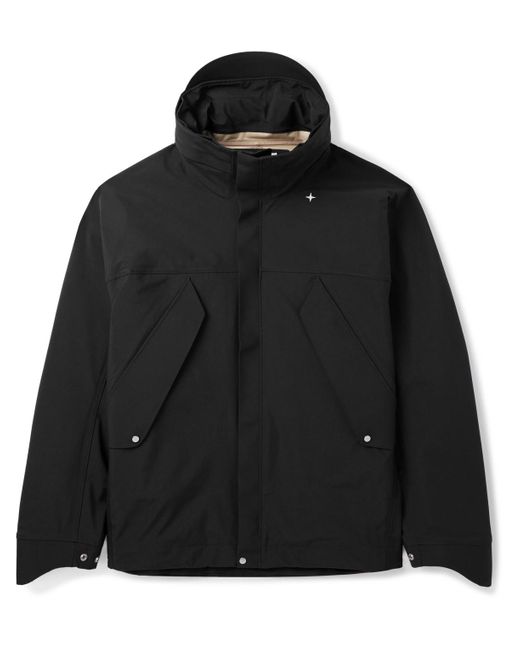 Stone Island Stellina Logo-embroidered Shell Hooded Jacket in 