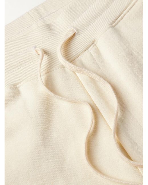 Pantaloni sportivi slim-fit in jersey di cotone Studio Fleece Sendai di John Elliott in Natural da Uomo