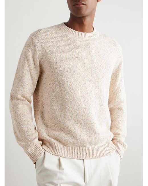Loro Piana Natural Meina Cotton Sweater for men