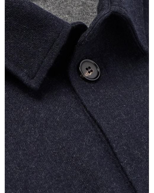 Loro Piana Blue Marco Jersey Novalis Overshirt for men