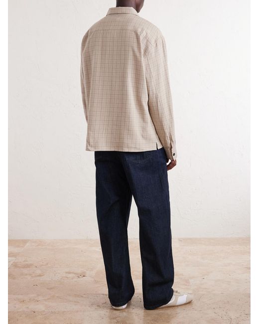FRAME Natural Checked Woven Shirt for men