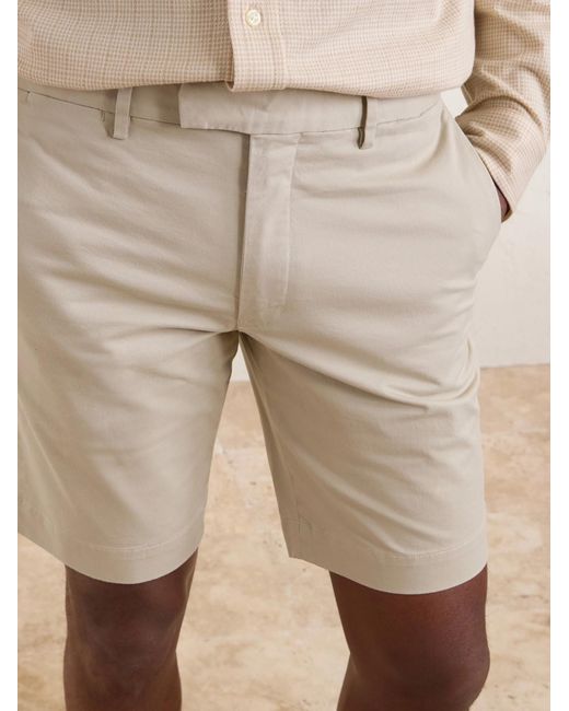 Polo Ralph Lauren Natural Greenwich Slim-Fit Straight-Leg Stretch-Cotton Chino Shorts for men
