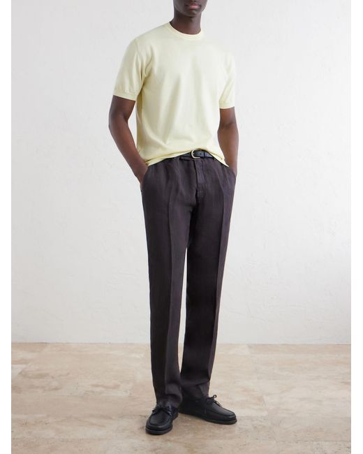 Boglioli Natural Garment-Dyed Cotton-Jersey T-Shirt for men