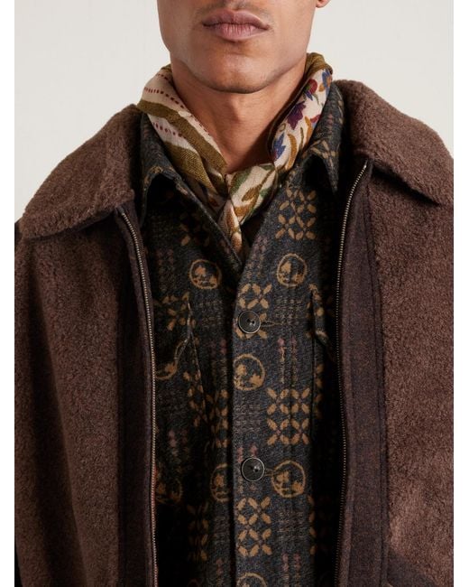 RRL Brown Ruddick Cotton-Jacquard Jacket for men