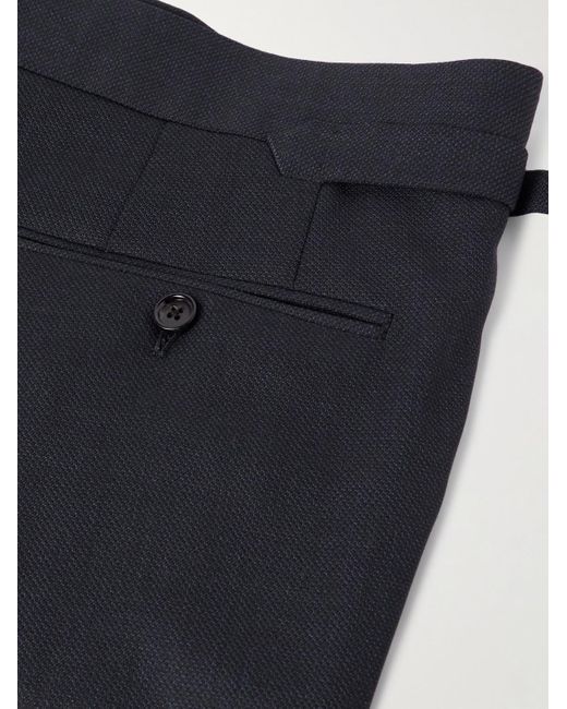 Tom Ford Blue Straight-leg Wool-blend Suit Trousers for men