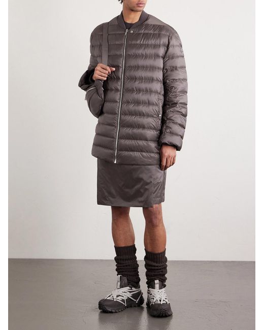 Rick Owens Brown Moncler Quilted Padded Shell Down Jacket for men
