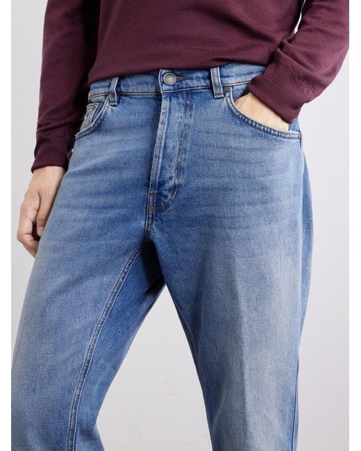 Lardini Blue Straight-Leg Washed Jeans for men