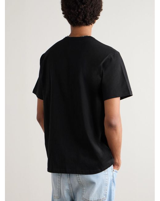 FRIZMWORKS Black Og Athletic Pack Of Two Cotton-Jersey T-Shirts for men