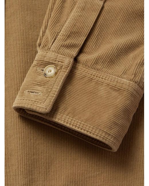 Saint Laurent Natural Cotton-Corduroy Overshirt for men