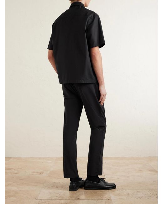 Herno Blue Tapered Shell Trousers for men