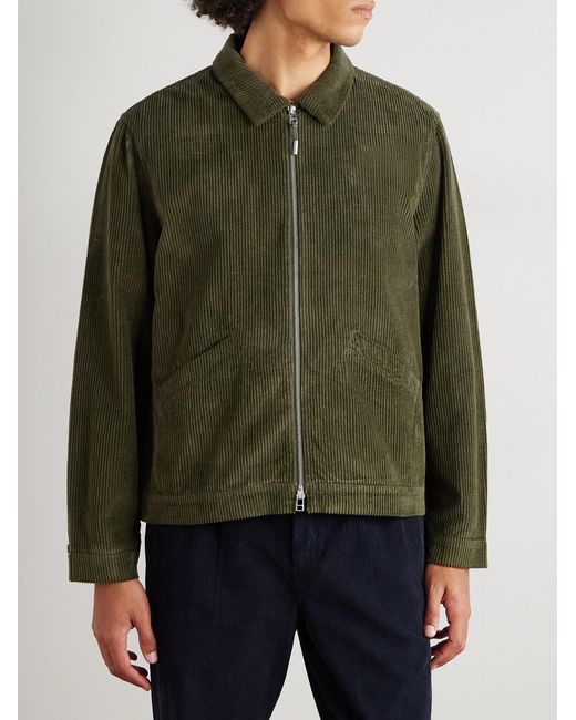 Folk Green Cotton-Corduroy Jacket for men