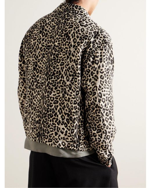 Visvim Redsun Jacke aus Baumwollcord mit Leopardenprint in Natural für Herren