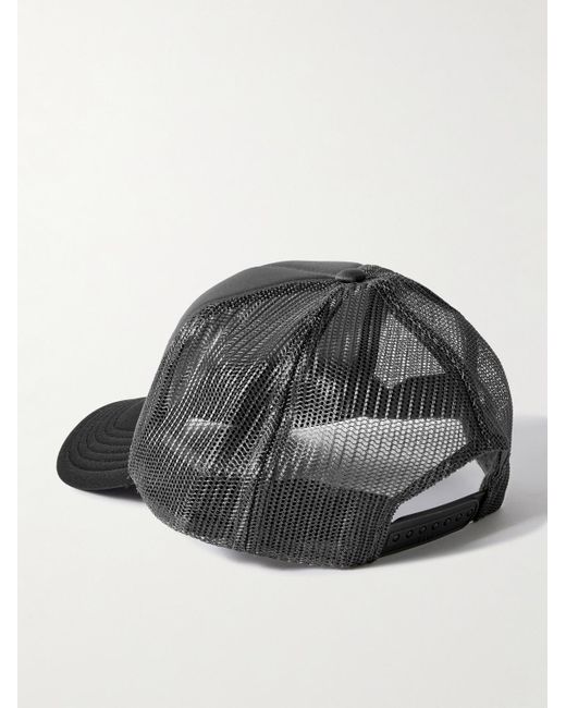 Kapital Black Printed Scuba And Mesh Trucker Cap for men