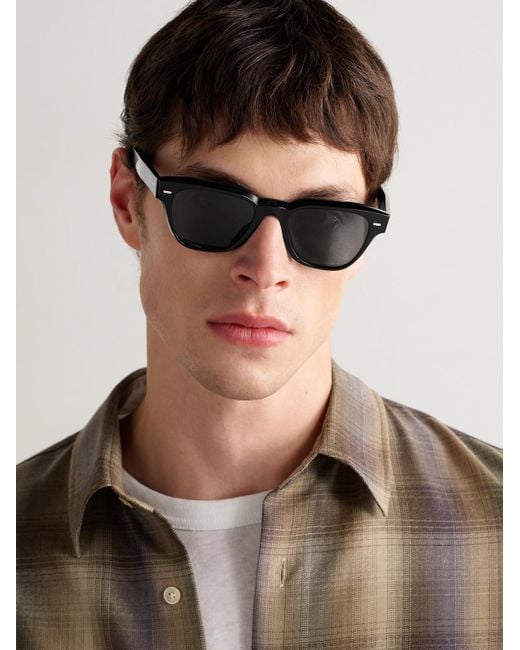 Oliver Peoples Black Rueny D-frame Acetate Sunglasses for men