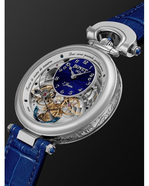 Bovet Black Monsieur Hand-Wound 18-Karat Watch, Ref. Ai43018-G46 for men