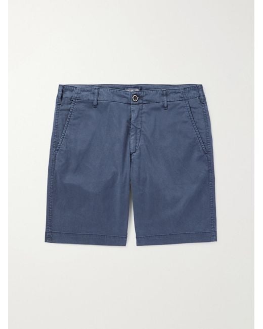 Vilebrequin Blue Ponche Straight-Leg Lyocell And Cotton-Blend Bermuda Shorts for men