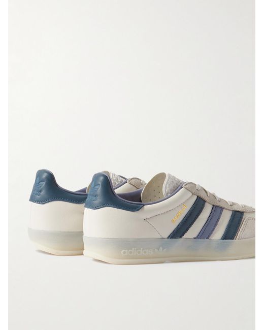 Adidas Originals Gazelle Indoor Sneakers aus Leder und Veloursleder in Blue für Herren