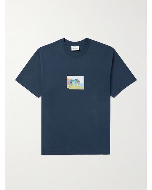 Thisisneverthat Amped T-Shirt aus Baumwoll-Jersey mit Print in Blue für Herren