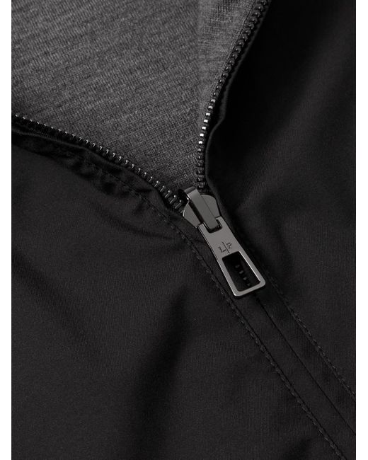 Loro Piana Black Reversible Windmate® Storm System® Shell And Cashmere Bomber Jacket for men