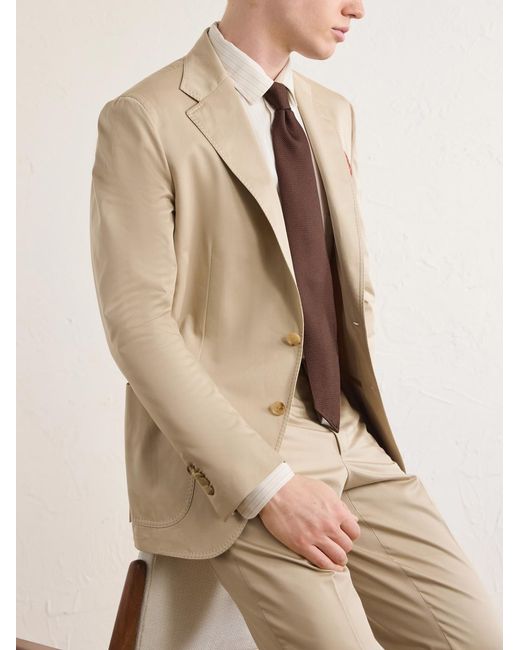 De Petrillo Natural Cotton Suit Jacket for men