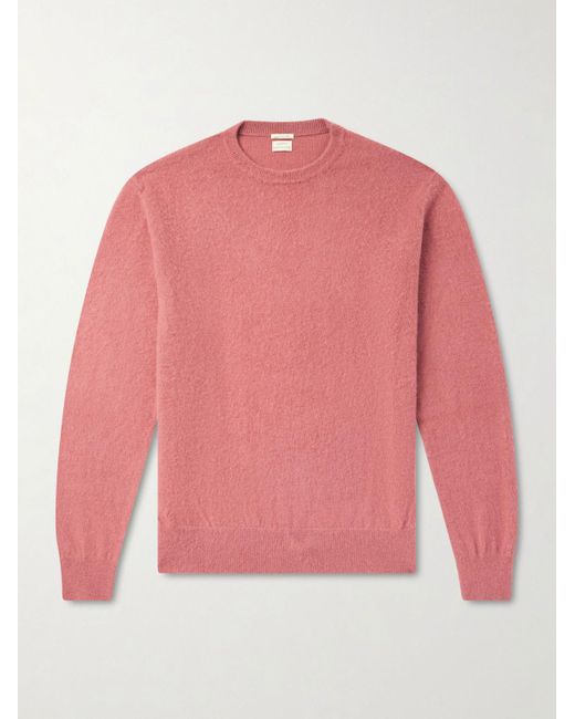 Massimo Alba Pink Kane Brushed-Cashmere Sweater for men