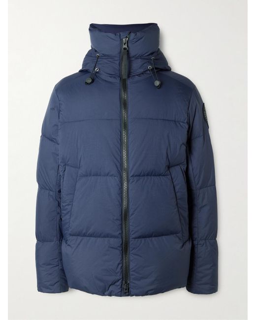 Canada Goose Blue Crofton Quilted Enduraluxe Down Jacket for men