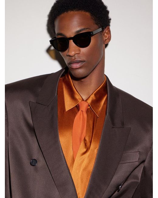 Saint Laurent Multicolor Rounded-frame Acetate Sunglasses for men
