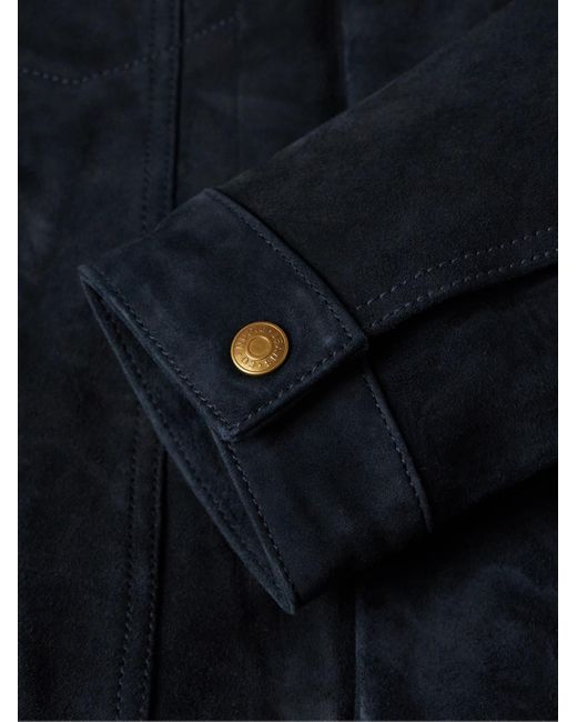 Nudie Jeans Blue Robby Nubuck Jacket for men
