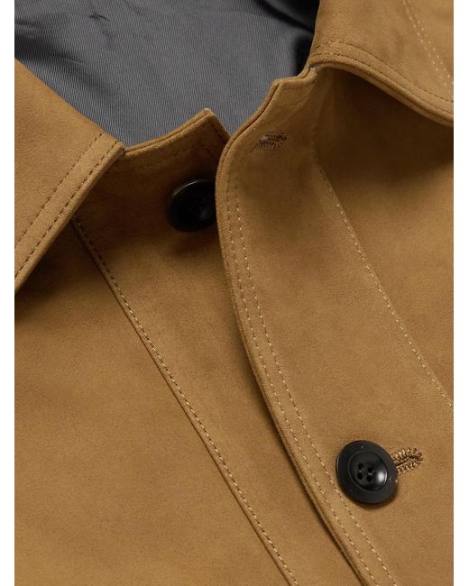 Mr P. Brown Suede Chore Jacket for men