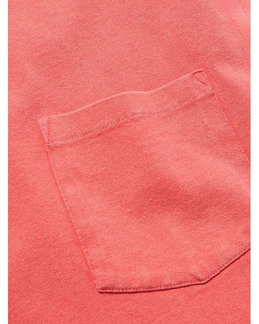 Corridor NYC Pink Garment-Dyed Cotton-Jersey T-Shirt for men