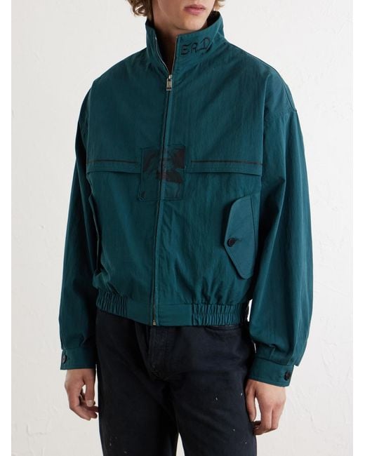 Enfants Riches Deprimes Blue Discipline Logo-Embroidered Shell Track Jacket for men