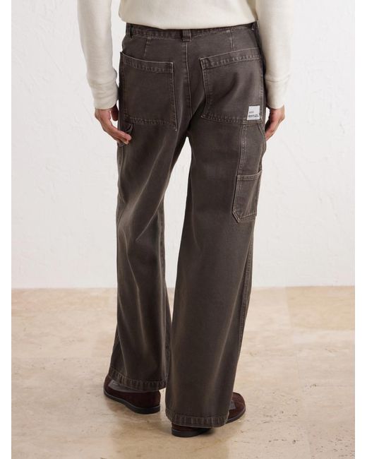 A.P.C. Gray Dan Carpenter Wide-Leg Cotton-Canvas Trousers for men