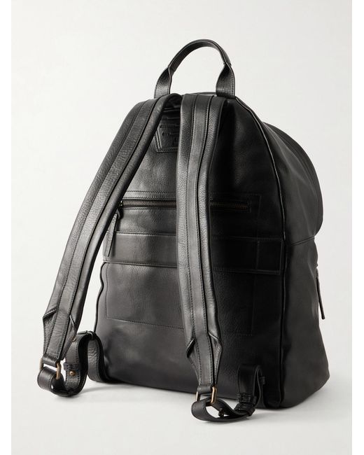 Officine Creative Black Oc 001 Suede Backpack for men