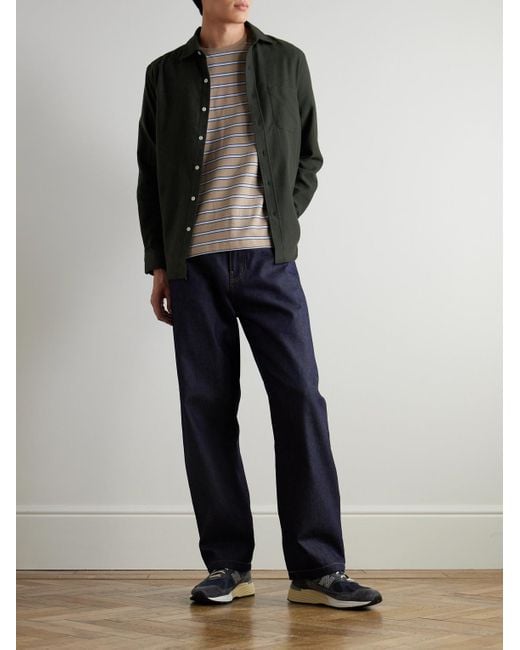 Portuguese Flannel Gray Teca Cotton Shirt for men