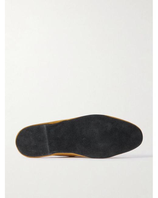 Rubinacci Brown Comfort Suede Slippers for men