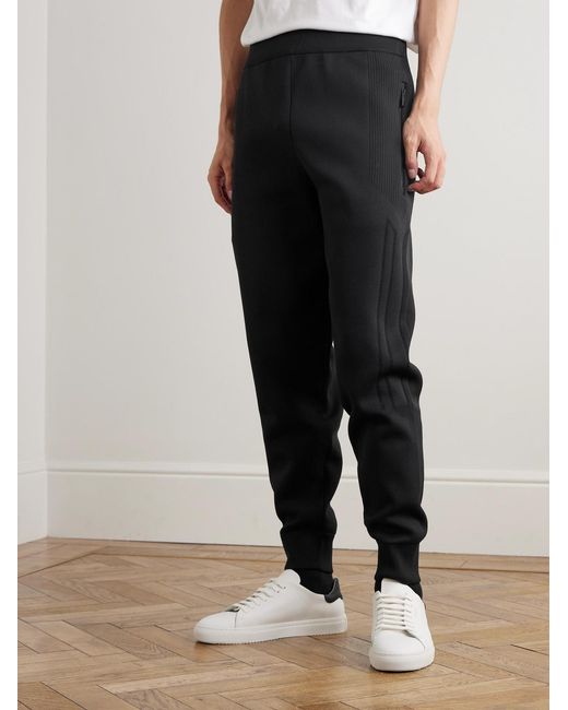 Fusalp Black Cyrion Tapered Double-Faced Wool-Blend Sweatpants for men