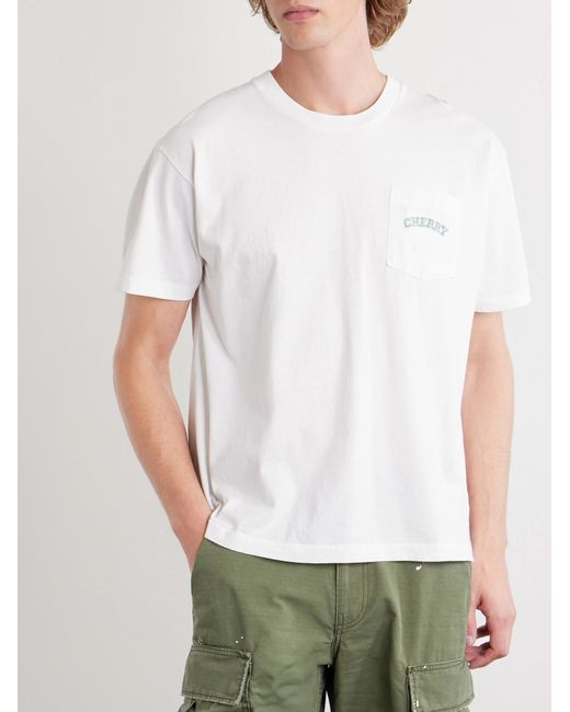 CHERRY LA White Cotton-Jersey T-Shirt for men