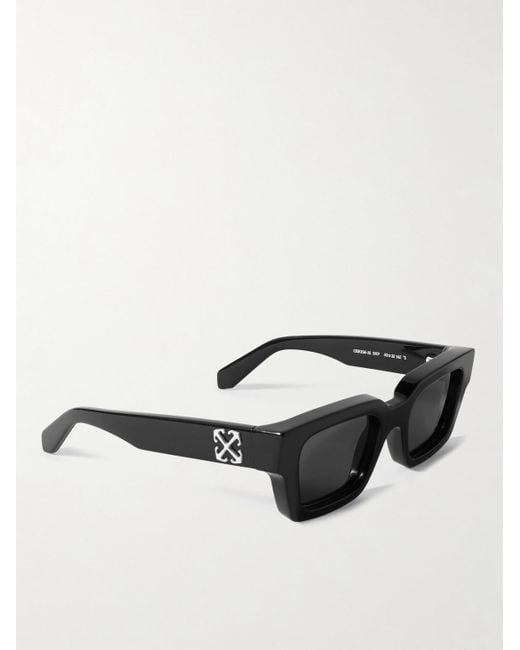 Off-White c/o Virgil Abloh Black Virgil D-frame Acetate Sunglasses for men