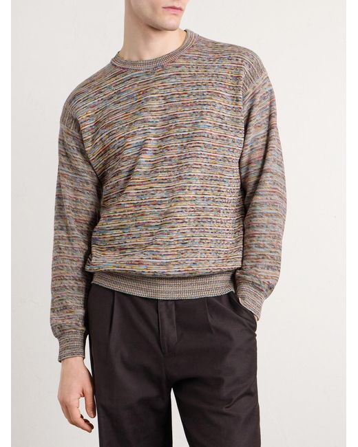 Paul Smith White Knitted Organic Cotton Sweater for men