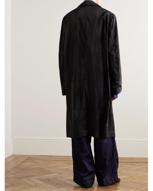 Dries Van Noten Black Shell Coat for men