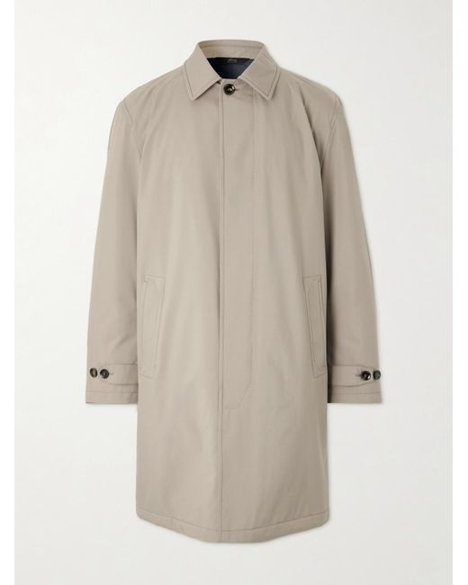 Brioni Natural Padded Shell Overcoat for men