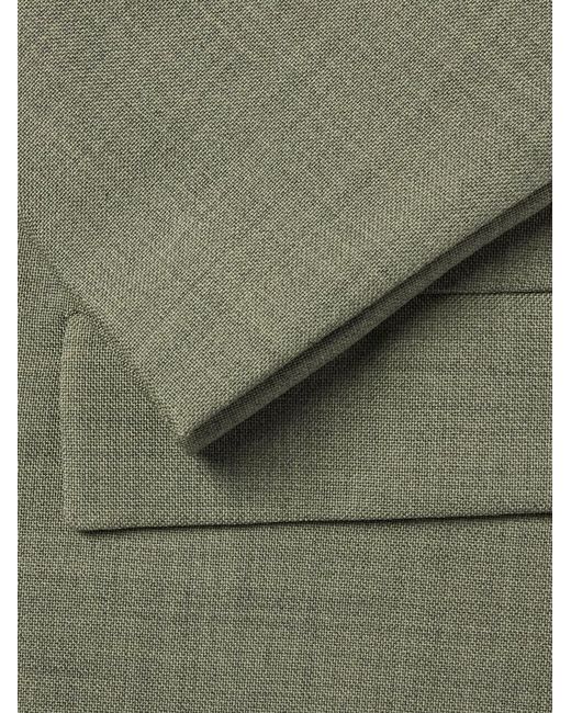 Jil Sander Green Mohair And Wool-Blend Blazer for men