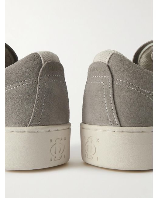 Omni Gray Dellow Suede Sneakers for men