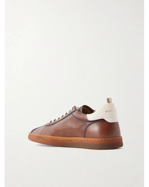 Officine Creative Brown Ginnasio 003 Leather Sneakers for men
