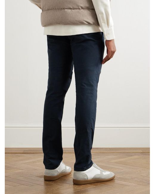 Slowear Blue Slim-Fit Tricochino Trousers for men
